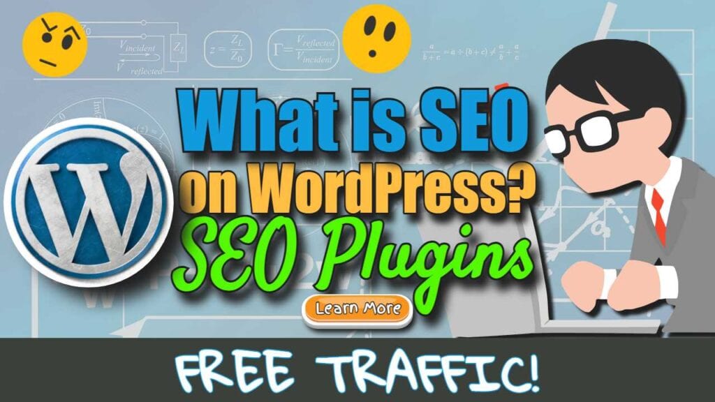 Image text: "What is SEO on WordPress".