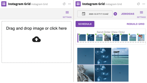 Instagram grid layount design toold